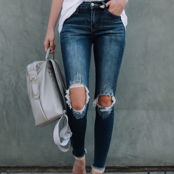 LAST SALE-NO OFFERS‼️Melody Distressed Skinny - Picture 6 of 8